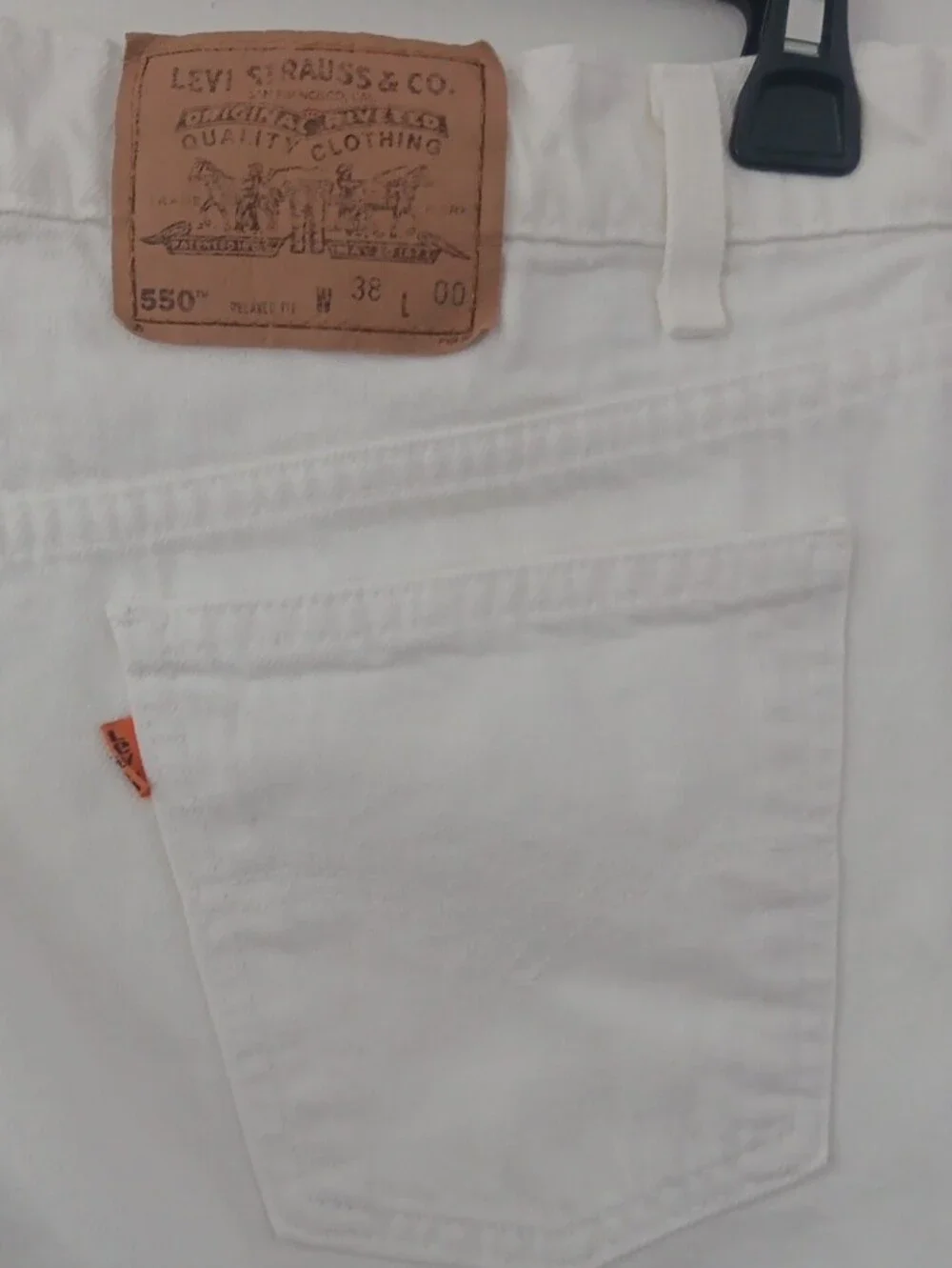 Levi's 550 Relaxed Fit Orange Tag  Denim Shorts #3863
